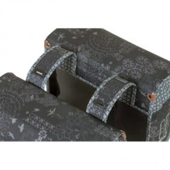 Double Sacoche Vélo BASIL Bohème 35L Gris -Pro Velo Gear Magasin double sacoche velo basil boheme 35l gris 5