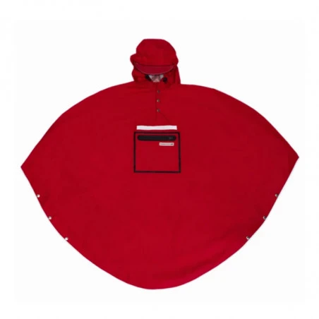 Poncho Pluie Urbain THE PEOPLE'S PONCHO 3.0 Rouge 4 Poncho Pluie Urbain THE PEOPLE'S PONCHO 3.0 Rouge – Image 2