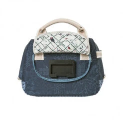 Sacoche De Guidon BASIL Bohème 8L Bleu Indigo -Pro Velo Gear Magasin sacoche de guidon basil boheme 8l bleu indigo 3