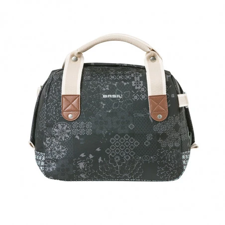 Sacoche De Guidon Vélo BASIL Bohème 8L Gris 4 Sacoche De Guidon Vélo BASIL Bohème 8L Gris – Image 2