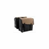 SACOCHE DOUBLE WILLEX DUB CANVAS BROWN- 38/40 Litres -Pro Velo Gear Magasin sacoche double willex dub canvas 38 40 litres