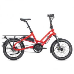Vélo Cargo électrique Compact Tern HSD S8i Rouge