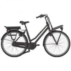 Vélo électrique Hollandais Noir Cadre Bas GAZELLE HeavyDutyNL C7 - S/49 (de 1m65 à 1m85)